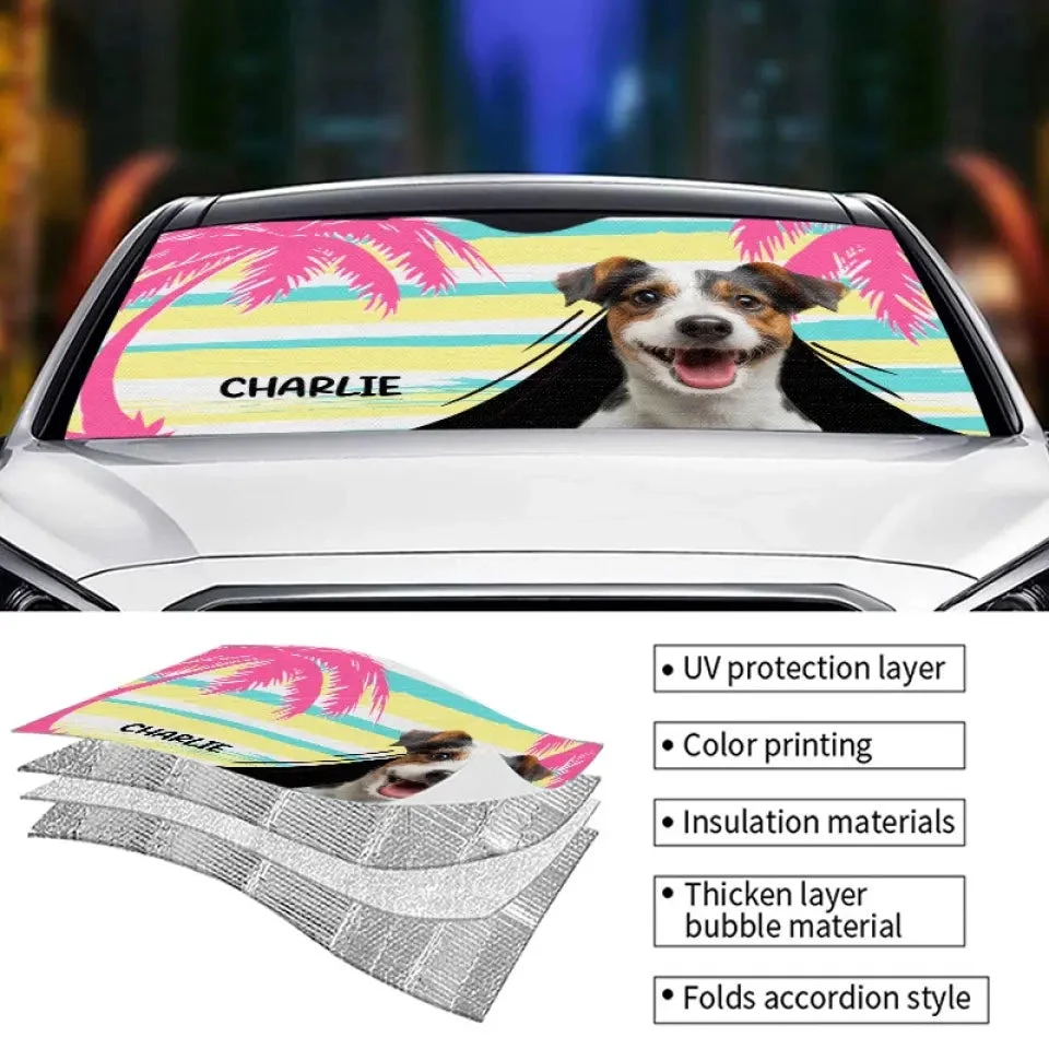 Custom Photo Pets Understand The Language Of Love - Dog & Cat Personalized Custom Auto Windshield Sunshade, Car Window Protector - Summer Vacation Gift For Pet Owners, Pet Lovers 4 Custom Photo Pets Understand The Language Of Love - Dog & Cat Personalized Custom Auto Windshield Sunshade, Car Window Protector - Summer Vacation Gift For Pet Owners, Pet Lovers - Image 4
