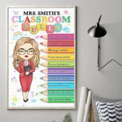 Keep Calm And Follow The Rules - Teacher Personalized Custom Vertical Poster - Gift For Teacher 6 Keep Calm And Follow The Rules - Teacher Personalized Custom Vertical Poster - Gift For Teacher -Pawfect House Store 668649bdab677