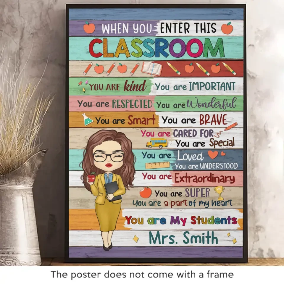 You Are My Students - Teacher Personalized Custom Vertical Poster - Gift For Teacher 2 You Are My Students - Teacher Personalized Custom Vertical Poster - Gift For Teacher - Image 2
