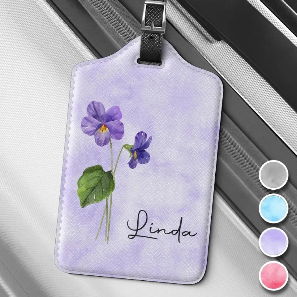 May You Blossom Like A Flower - Bestie Personalized Custom Luggage Tag - Holiday Vacation Gift, Gift For Best Friends, BFF, Sisters 1 May You Blossom Like A Flower - Bestie Personalized Custom Luggage Tag - Holiday Vacation Gift, Gift For Best Friends, BFF, Sisters