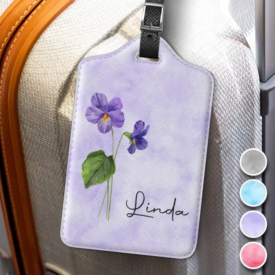 May You Blossom Like A Flower - Bestie Personalized Custom Luggage Tag - Holiday Vacation Gift, Gift For Best Friends, BFF, Sisters 3 May You Blossom Like A Flower - Bestie Personalized Custom Luggage Tag - Holiday Vacation Gift, Gift For Best Friends, BFF, Sisters - Image 3