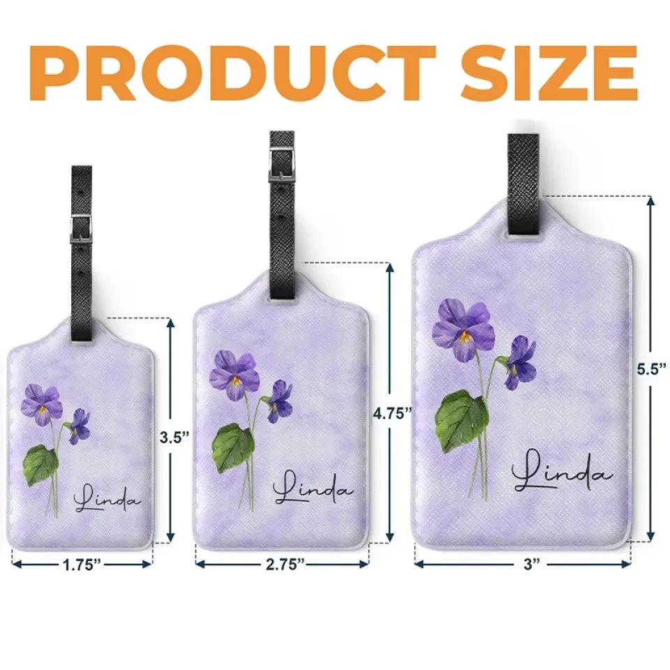 May You Blossom Like A Flower - Bestie Personalized Custom Luggage Tag - Holiday Vacation Gift, Gift For Best Friends, BFF, Sisters 5 May You Blossom Like A Flower - Bestie Personalized Custom Luggage Tag - Holiday Vacation Gift, Gift For Best Friends, BFF, Sisters - Image 5