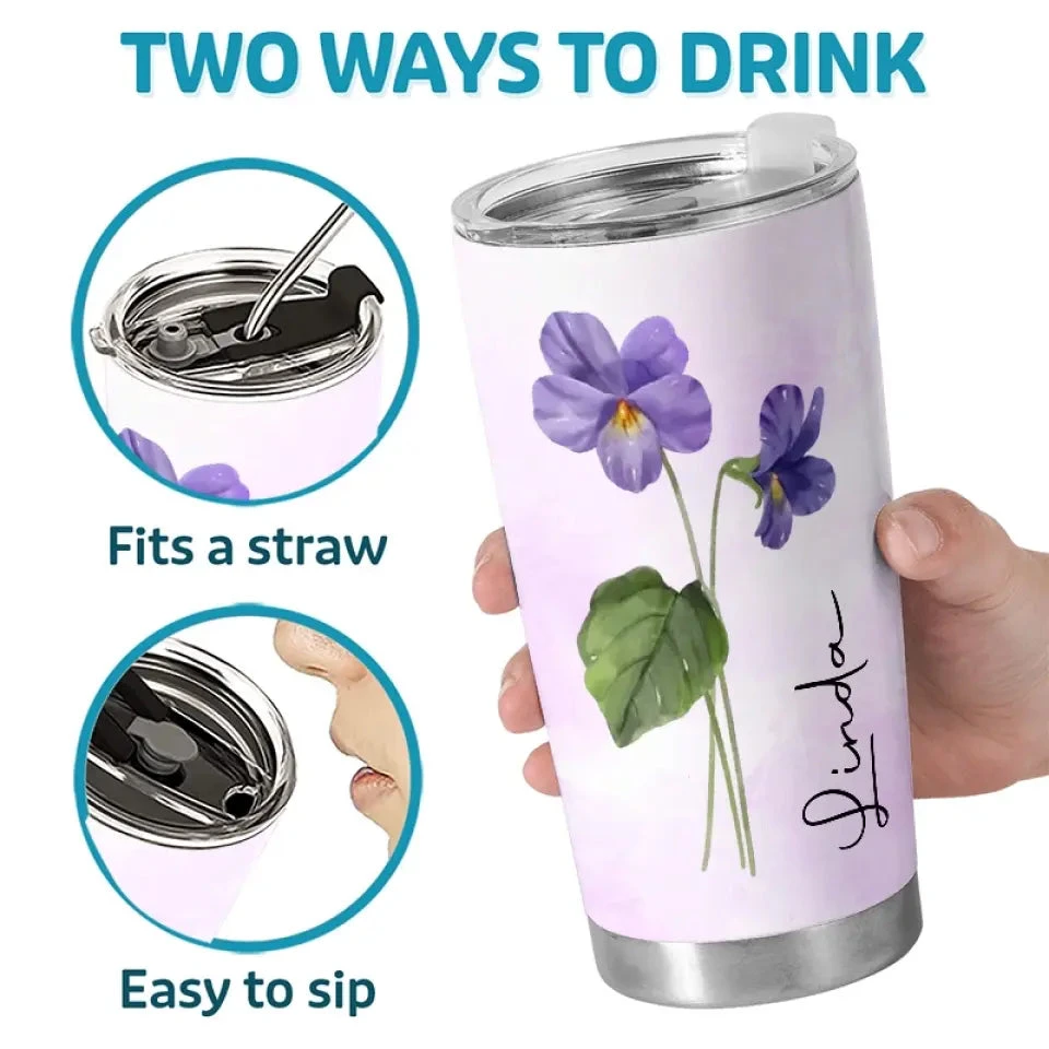 Let Your Soul Bloom - Bestie Personalized Custom Tumbler - Gift For Best Friends, BFF, Sisters 4 Let Your Soul Bloom - Bestie Personalized Custom Tumbler - Gift For Best Friends, BFF, Sisters - Image 4