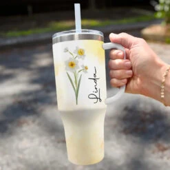 Live Life In Full Bloom - Bestie Personalized Custom 40 Oz Stainless Steel Tumbler With Handle - Gift For Best Friends, BFF, Sisters 6 Live Life In Full Bloom - Bestie Personalized Custom 40 Oz Stainless Steel Tumbler With Handle - Gift For Best Friends, BFF, Sisters -Pawfect House Store 66877c74995f9