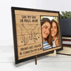 Custom Photo Friends Will Always Be Connected By Heart - Bestie Personalized Custom 2-Layered Wooden Plaque With Stand - Gift For Best Friends, BFF, Sisters 7 Custom Photo Friends Will Always Be Connected By Heart - Bestie Personalized Custom 2-Layered Wooden Plaque With Stand - Gift For Best Friends, BFF, Sisters -Pawfect House Store 6687985997cab