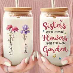 If Sisters Were Flowers, I Would Pick You - Bestie Personalized Custom Glass Cup, Iced Coffee Cup - Gift For Best Friends, BFF, Sisters 8 If Sisters Were Flowers, I Would Pick You - Bestie Personalized Custom Glass Cup, Iced Coffee Cup - Gift For Best Friends, BFF, Sisters -Pawfect House Store 6687a80344198