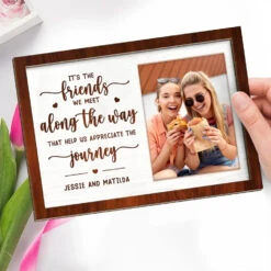Custom Photo It's The Friends We Meet Along The Way - Bestie Personalized Custom 2-Layered Wooden Plaque With Stand - Gift For Best Friends, BFF, Sisters 6 Custom Photo It's The Friends We Meet Along The Way - Bestie Personalized Custom 2-Layered Wooden Plaque With Stand - Gift For Best Friends, BFF, Sisters -Pawfect House Store 6687c185573a5