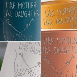 Like Mother Like Daughter - Family Personalized Custom Pottery Mug - Gift For Mom, Grandma -Pawfect House Store 668b616994967