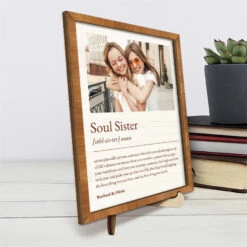 Custom Photo Soul Sister - Bestie Personalized Custom 2-Layered Wooden Plaque With Stand - Gift For Best Friends, BFF, Sisters 8 Custom Photo Soul Sister - Bestie Personalized Custom 2-Layered Wooden Plaque With Stand - Gift For Best Friends, BFF, Sisters -Pawfect House Store 668b8eed56a8d
