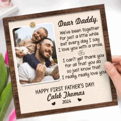 Custom Photo I'm So Blessed To Have A Dad Like You - Family Personalized Custom 2-Layered Wooden Plaque With Stand - Gift For Dad 7 Custom Photo I'm So Blessed To Have A Dad Like You - Family Personalized Custom 2-Layered Wooden Plaque With Stand - Gift For Dad -Pawfect House Store 668bb297513b2