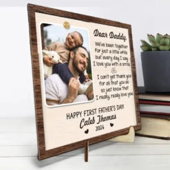 Custom Photo I'm So Blessed To Have A Dad Like You - Family Personalized Custom 2-Layered Wooden Plaque With Stand - Gift For Dad 8 Custom Photo I'm So Blessed To Have A Dad Like You - Family Personalized Custom 2-Layered Wooden Plaque With Stand - Gift For Dad -Pawfect House Store 668bb2987ca45