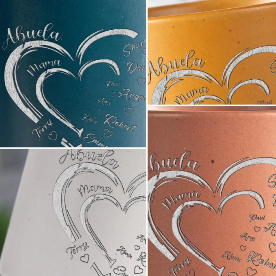 First Mom Now Grandma - Family Personalized Custom Pottery Mug - Gift For Mom, Grandma 6 First Mom Now Grandma - Family Personalized Custom Pottery Mug - Gift For Mom, Grandma - Image 6