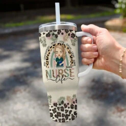 Caring Is The Essence Of Nursing - Nurse Personalized Custom 40 Oz Stainless Steel Tumbler With Handle - Appreciation, Thank You Gift, Nurse Life 6 Caring Is The Essence Of Nursing - Nurse Personalized Custom 40 Oz Stainless Steel Tumbler With Handle - Appreciation, Thank You Gift, Nurse Life -Pawfect House Store 668c9e9cabc17