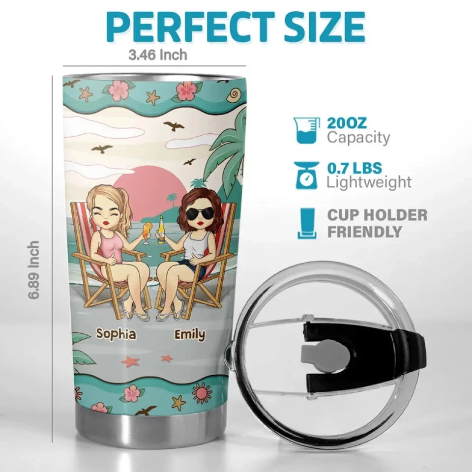 A True Friend Is For Ever A Friend - Bestie Personalized Custom Tumbler - Summer Vacation Gift For Best Friends, BFF, Sisters 3 A True Friend Is For Ever A Friend - Bestie Personalized Custom Tumbler - Summer Vacation Gift For Best Friends, BFF, Sisters - Image 3