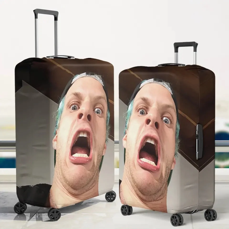 Custom Photo All You Need Is Love And A Passport - Travel Personalized Custom Luggage Cover - Summer Vacation Gift, Gift For Adventure Travel Lovers 3 Custom Photo All You Need Is Love And A Passport - Travel Personalized Custom Luggage Cover - Summer Vacation Gift, Gift For Adventure Travel Lovers - Image 3