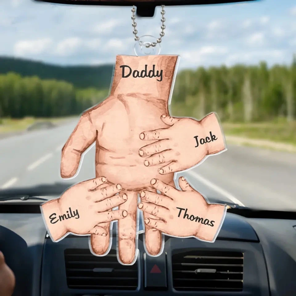 The Power Of Dad In A Child's Life Is Unmatched - Family Personalized Custom Car Ornament - Acrylic Custom Shaped - Gift For Dad, Grandpa 1 The Power Of Dad In A Child's Life Is Unmatched - Family Personalized Custom Car Ornament - Acrylic Custom Shaped - Gift For Dad, Grandpa