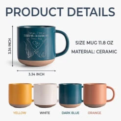 Your Smile Makes Me Smile - Couple Personalized Custom Pottery Mug - Gift For Husband Wife, Anniversary -Pawfect House Store 668e06f047434