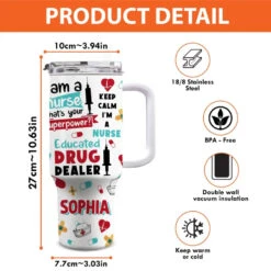 Nurses Are The Heart Of Healthcare - Nurse Personalized Custom 40 Oz Stainless Steel Tumbler With Handle - Appreciation, Thank You Gift, Nurse Life 7 Nurses Are The Heart Of Healthcare - Nurse Personalized Custom 40 Oz Stainless Steel Tumbler With Handle - Appreciation, Thank You Gift, Nurse Life -Pawfect House Store 668e5abc3e573