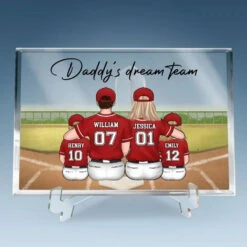 Dream Team - Family Personalized Custom Rectangle Shaped Acrylic Plaque - Gift For Family Members -Pawfect House Store 668f4e6268b6d