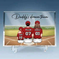 Dream Team - Family Personalized Custom Rectangle Shaped Acrylic Plaque - Gift For Family Members -Pawfect House Store 668f6517751ed