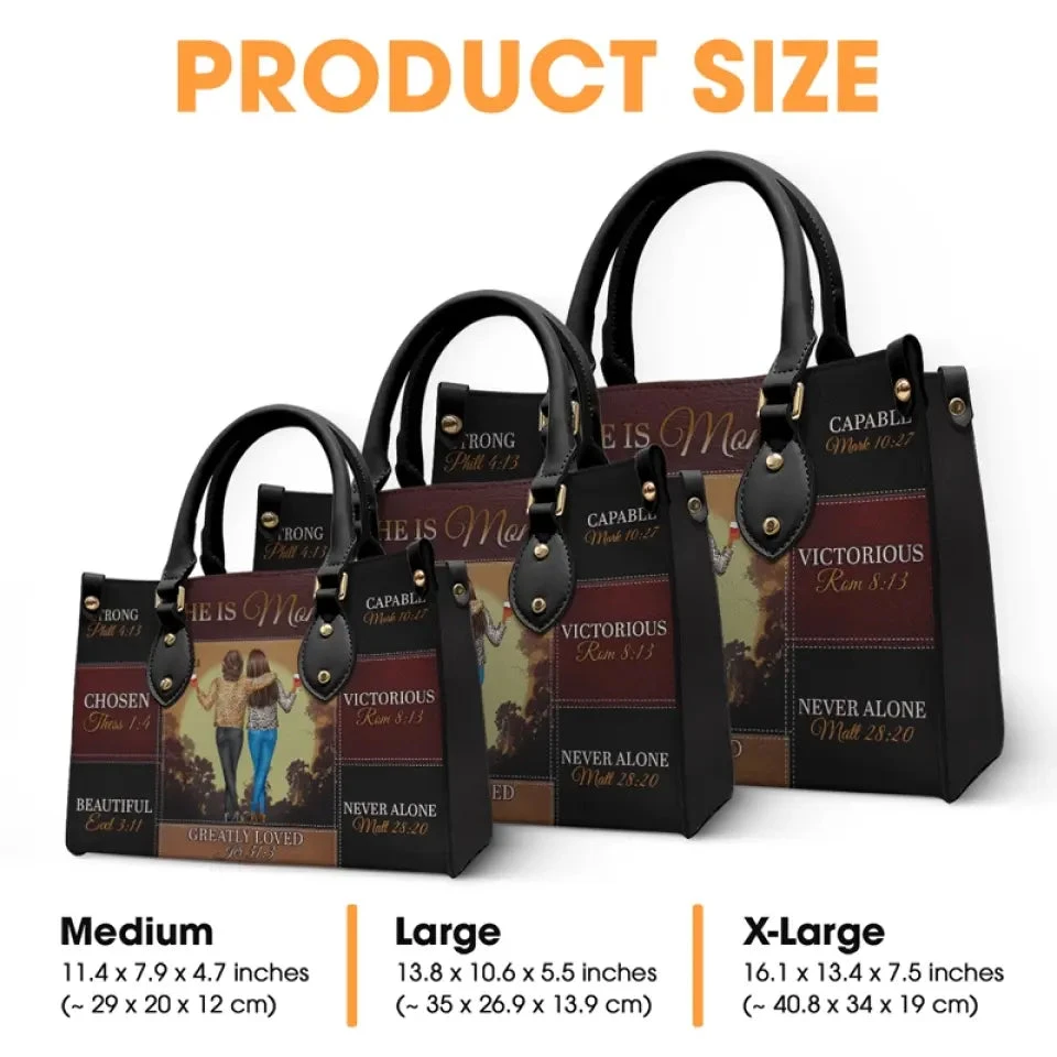 We Are Born Of Love, Love Is Our Mother - Family Personalized Custom Leather Handbag - Gift For Mom, Grandma 6 We Are Born Of Love, Love Is Our Mother - Family Personalized Custom Leather Handbag - Gift For Mom, Grandma - Image 6