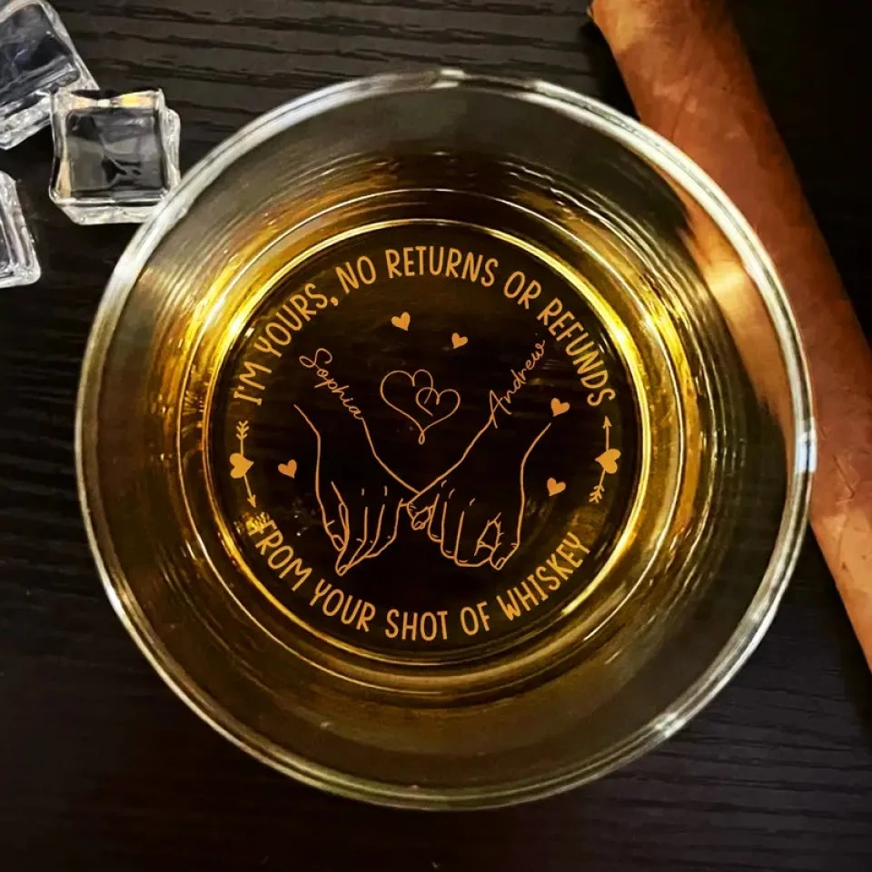 Couples That Laugh Together, Last Together - Couple Personalized Custom Whiskey Glass - Gift For Husband Wife, Anniversary 1 Couples That Laugh Together, Last Together - Couple Personalized Custom Whiskey Glass - Gift For Husband Wife, Anniversary