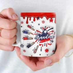 The Best Moms Get Promoted To Grandma - Family Personalized Custom 3D Inflated Effect Printed Mug - Gift For Mom, Grandma -Pawfect House Store 668fabd487d21