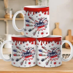 The Best Moms Get Promoted To Grandma - Family Personalized Custom 3D Inflated Effect Printed Mug - Gift For Mom, Grandma -Pawfect House Store 668fabe56efe2