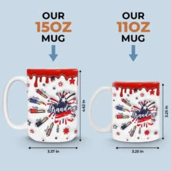 The Best Moms Get Promoted To Grandma - Family Personalized Custom 3D Inflated Effect Printed Mug - Gift For Mom, Grandma -Pawfect House Store 668fabf680dac