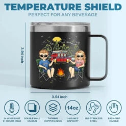 Life Is Better Around The Campfire - Camping Personalized Custom 14oz Stainless Steel Tumbler With Handle - Gift For Couple, Husband Wife, Camping Lovers 11 Life Is Better Around The Campfire - Camping Personalized Custom 14oz Stainless Steel Tumbler With Handle - Gift For Couple, Husband Wife, Camping Lovers -Pawfect House Store 66909594e00dc