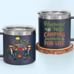 Life Is Better Around The Campfire - Camping Personalized Custom 14oz Stainless Steel Tumbler With Handle - Gift For Couple, Husband Wife, Camping Lovers 14 Life Is Better Around The Campfire - Camping Personalized Custom 14oz Stainless Steel Tumbler With Handle - Gift For Couple, Husband Wife, Camping Lovers -Pawfect House Store 6690981fdc9ef