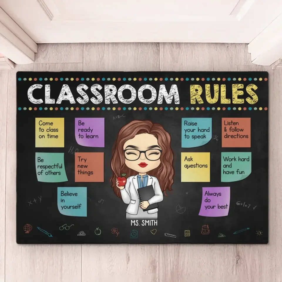 A Good Teacher Can Change Everything - Teacher Personalized Custom Home Decor Decorative Mat - House Warming Gift For Teacher 2 A Good Teacher Can Change Everything - Teacher Personalized Custom Home Decor Decorative Mat - House Warming Gift For Teacher - Image 2