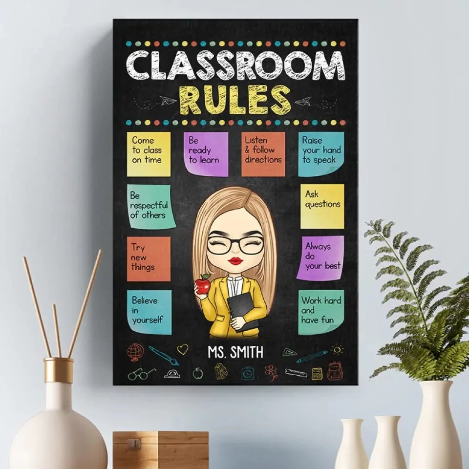 Without Teachers, Life Would Have No Class - Teacher Personalized Custom Vertical Canvas - Gift For Teacher 7 Without Teachers, Life Would Have No Class - Teacher Personalized Custom Vertical Canvas - Gift For Teacher - Image 7