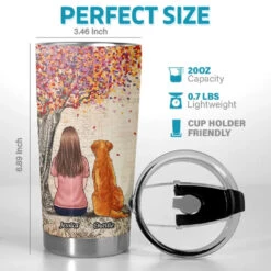 A Bond That Can't Be Broken - Dog & Cat Memorial Personalized Custom Tumbler - Sympathy Gift For Pet Owners, Pet Lovers -Pawfect House Store 6690b38d2a2c8