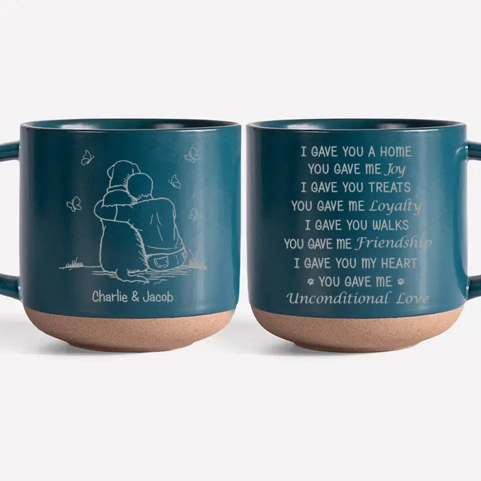 You Gave Me Unconditional Love - Memorial Personalized Custom Pottery Mug - Sympathy Gift For Pet Owners, Pet Lovers 2 You Gave Me Unconditional Love - Memorial Personalized Custom Pottery Mug - Sympathy Gift For Pet Owners, Pet Lovers - Image 2