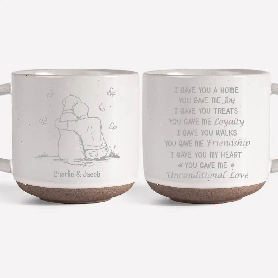 You Gave Me Unconditional Love - Memorial Personalized Custom Pottery Mug - Sympathy Gift For Pet Owners, Pet Lovers 7 You Gave Me Unconditional Love - Memorial Personalized Custom Pottery Mug - Sympathy Gift For Pet Owners, Pet Lovers - Image 7