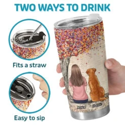 A Bond That Can't Be Broken - Dog & Cat Memorial Personalized Custom Tumbler - Sympathy Gift For Pet Owners, Pet Lovers -Pawfect House Store 66910d282e5e1