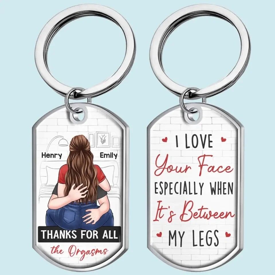 I Love You For Your Personality - Couple Personalized Custom Keychain - Gift For Husband Wife, Anniversary 1 I Love You For Your Personality - Couple Personalized Custom Keychain - Gift For Husband Wife, Anniversary