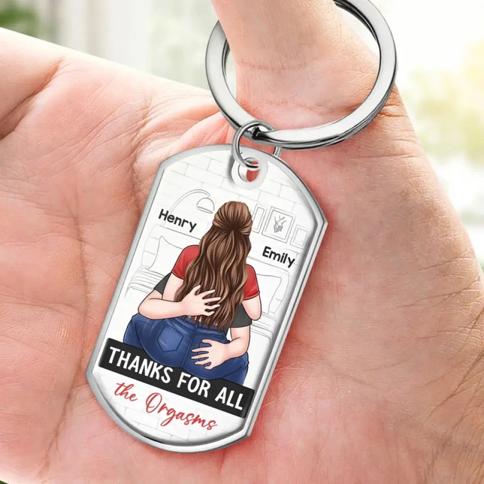 I Love You For Your Personality - Couple Personalized Custom Keychain - Gift For Husband Wife, Anniversary 3 I Love You For Your Personality - Couple Personalized Custom Keychain - Gift For Husband Wife, Anniversary - Image 3