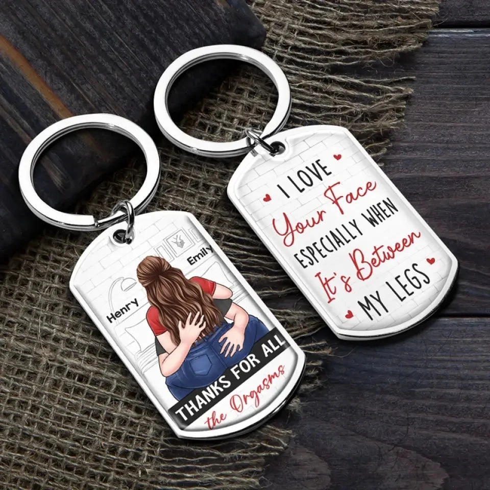 I Love You For Your Personality - Couple Personalized Custom Keychain - Gift For Husband Wife, Anniversary 4 I Love You For Your Personality - Couple Personalized Custom Keychain - Gift For Husband Wife, Anniversary - Image 4
