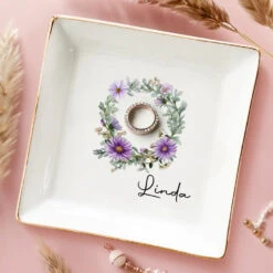 Where Flowers Bloom So Does Hope - Bestie Personalized Custom Jewelry Dish - Gift For Best Friends, BFF, Sisters -Pawfect House Store 6694d08530d18