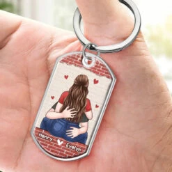 My Favorite Love Story Is Ours - Couple Personalized Custom Keychain - Gift For Husband Wife, Anniversary -Pawfect House Store 6694e05b47858