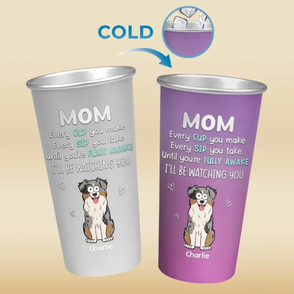 Thanks For Picking Up Our Poo - Dog Personalized Custom Aluminum Changing Color Cup - Gift For Pet Owners, Pet Lovers 4 Thanks For Picking Up Our Poo - Dog Personalized Custom Aluminum Changing Color Cup - Gift For Pet Owners, Pet Lovers - Image 4