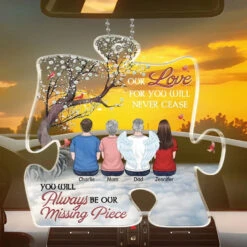 Our Eternal Love For You - Memorial Personalized Custom Car Ornament - Acrylic Custom Shaped - Sympathy Gift For Family Members 5 Our Eternal Love For You - Memorial Personalized Custom Car Ornament - Acrylic Custom Shaped - Sympathy Gift For Family Members -Pawfect House Store 66950fe5f3762