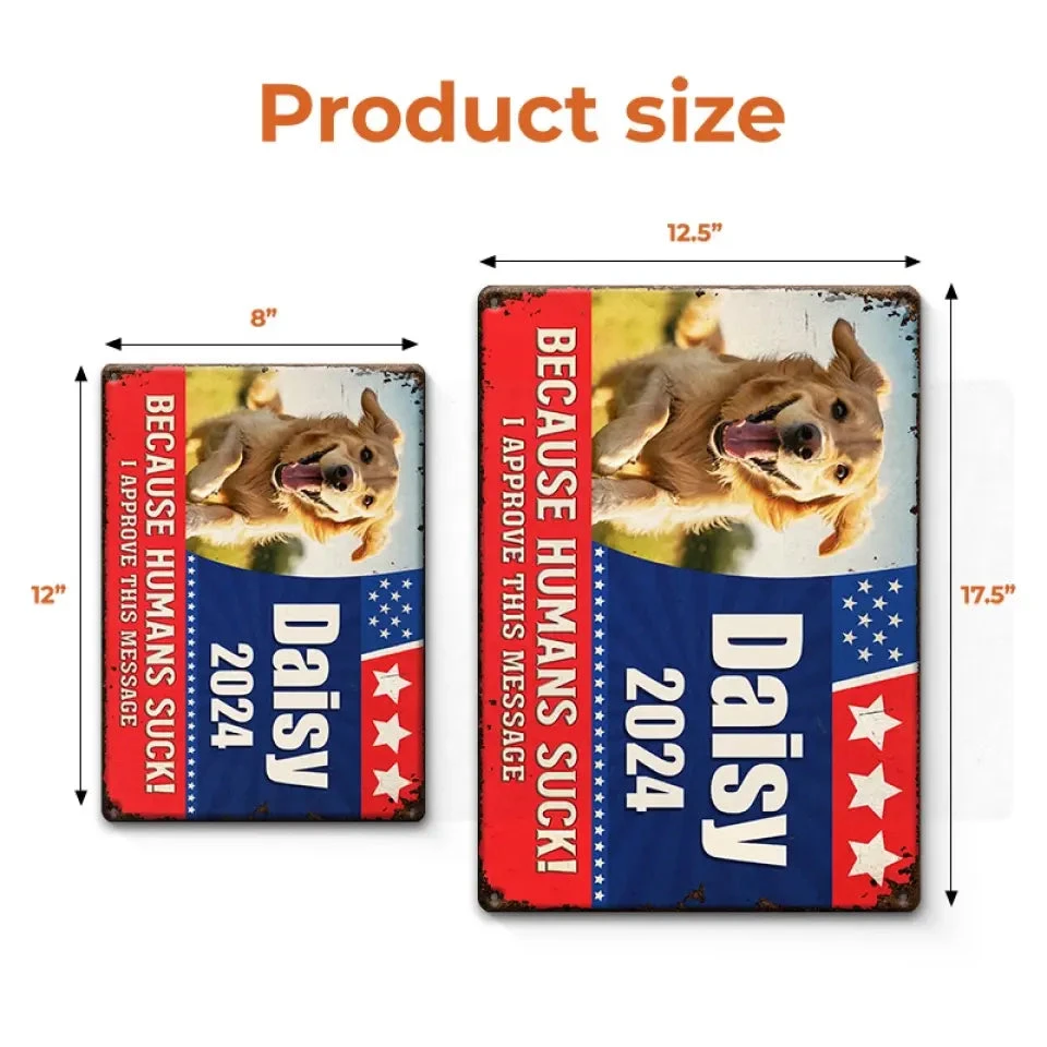 Custom Photo Paws At The Polls - Dog & Cat Personalized Custom Home Decor Metal Sign - House Warming Gift For Pet Owners, Pet Lovers 5 Custom Photo Paws At The Polls - Dog & Cat Personalized Custom Home Decor Metal Sign - House Warming Gift For Pet Owners, Pet Lovers - Image 5
