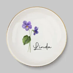 Friends Are Flowers That Never Fade - Bestie Personalized Custom Jewelry Dish - Wedding Gift, Bridesmaid Gift For Best Friends, BFF, Sisters -Pawfect House Store 6696251ccfd61