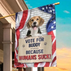 Custom Photo Vote For More Treats, Less Squirrels - Dog & Cat Personalized Custom Flag - Gift For Pet Owners, Pet Lovers -Pawfect House Store 669634f4498e3