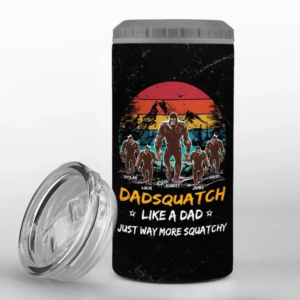 A Dad Like Me Is Hard To Find- Family Personalized Custom 4 In 1 Can Cooler Tumbler - Gift For Dad, Grandpa 1 A Dad Like Me Is Hard To Find- Family Personalized Custom 4 In 1 Can Cooler Tumbler - Gift For Dad, Grandpa