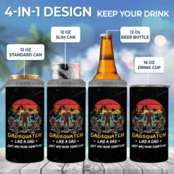 A Dad Like Me Is Hard To Find- Family Personalized Custom 4 In 1 Can Cooler Tumbler - Gift For Dad, Grandpa 9 A Dad Like Me Is Hard To Find- Family Personalized Custom 4 In 1 Can Cooler Tumbler - Gift For Dad, Grandpa -Pawfect House Store 66963f58f25a8