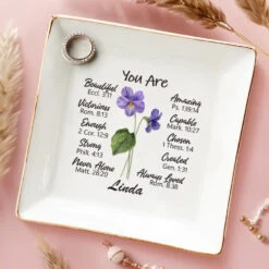A Friend Is Like A Flower - Bestie Personalized Custom Jewelry Dish - Gift For Best Friends, BFF, Sisters 10 A Friend Is Like A Flower - Bestie Personalized Custom Jewelry Dish - Gift For Best Friends, BFF, Sisters -Pawfect House Store 66964757c9306